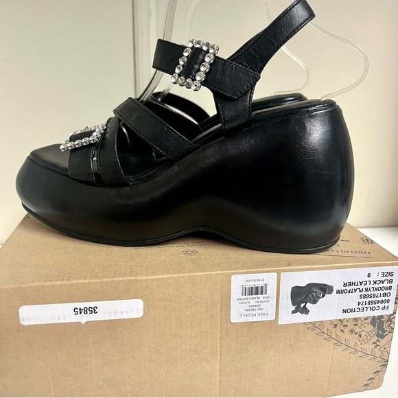 NWT Free People Ladies Brooklyn Ankle Strap Platform Sandals Whimsygoth 9M - Picture 4 of 11